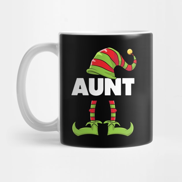 Aunt Elf Funny Matching Christmas Costume Family by teeleoshirts